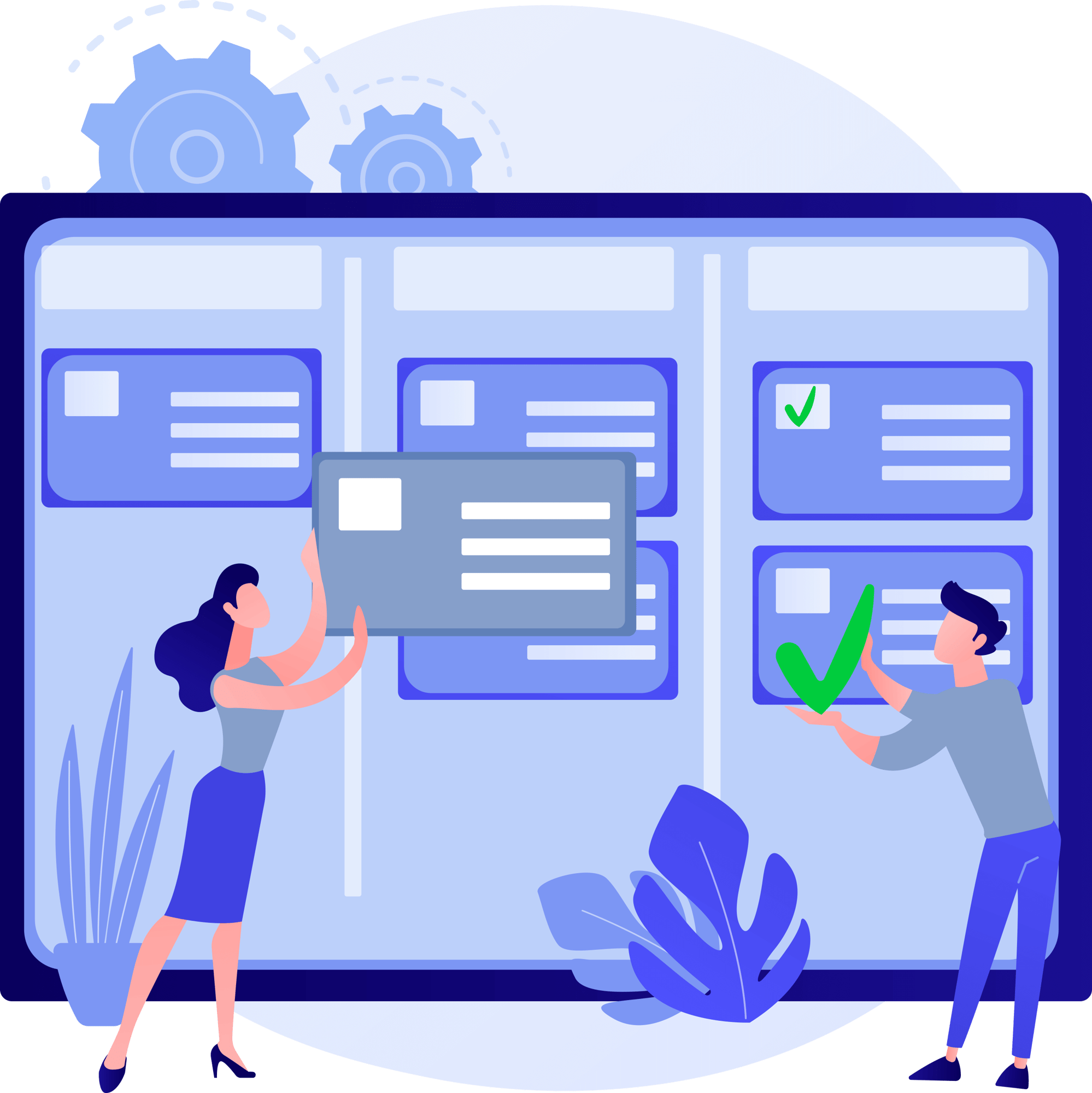 Agiles-Task-Management–Digitale-Tafel-für-Teamorganisation